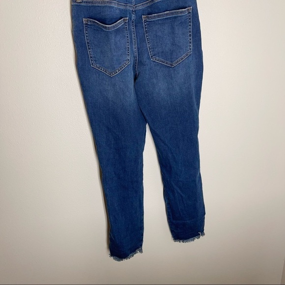 Madewell Roadtripper Overalls Brodie Wash Distressed Frayed Hem Size XS Women’s - Picture 7 of 14